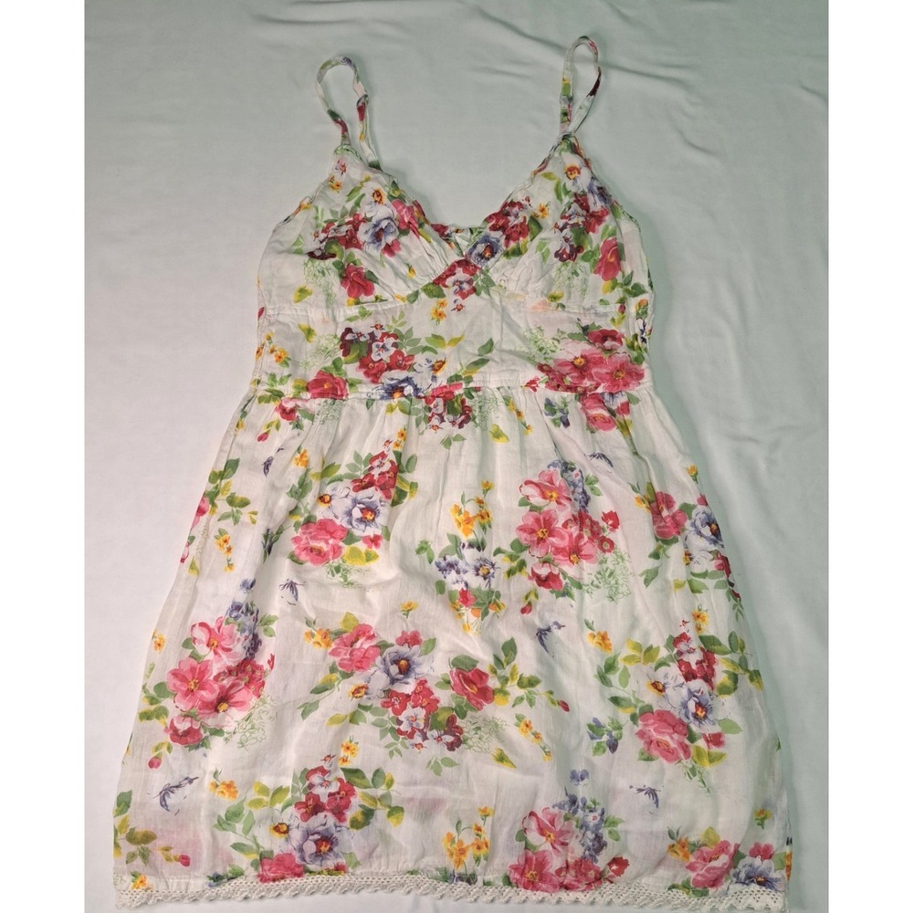 Passport Vtg Babydoll Mini Sundress Sz Lg y2k Coachella‎ Coquette Fairy Cottage